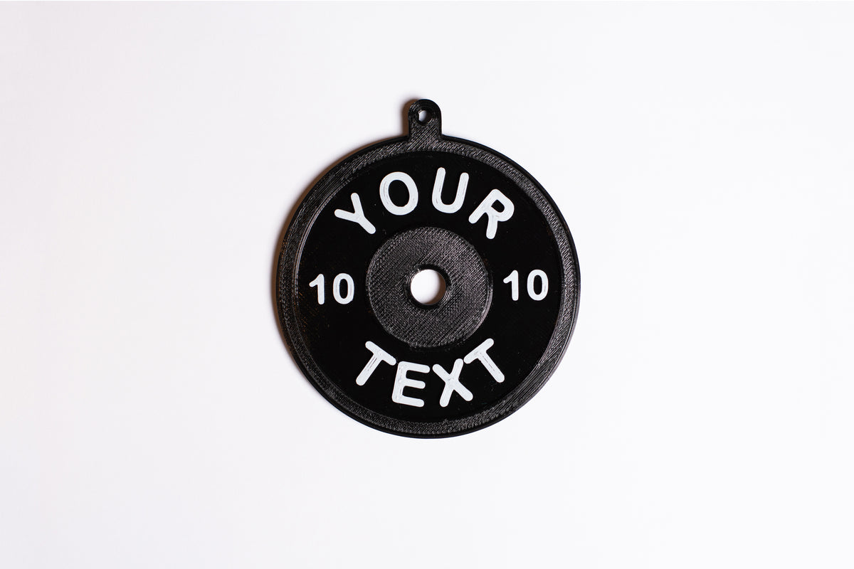 Weight Plate Ornament - Custom