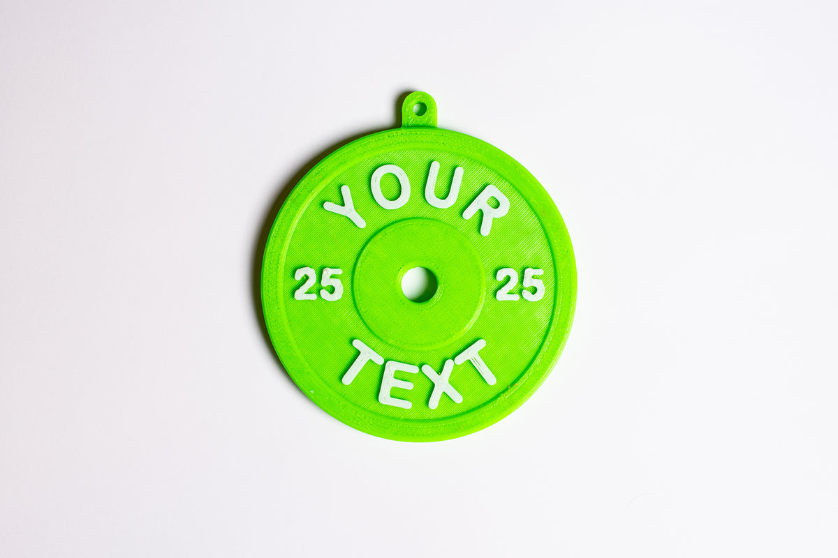Weight Plate Ornament - Custom