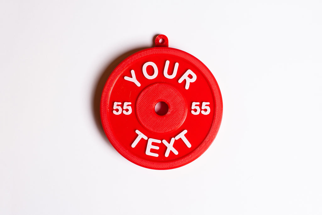 Weight Plate Ornament - Custom
